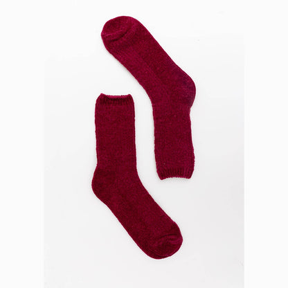 Cozy Hybrid Ribbed Crew Socks