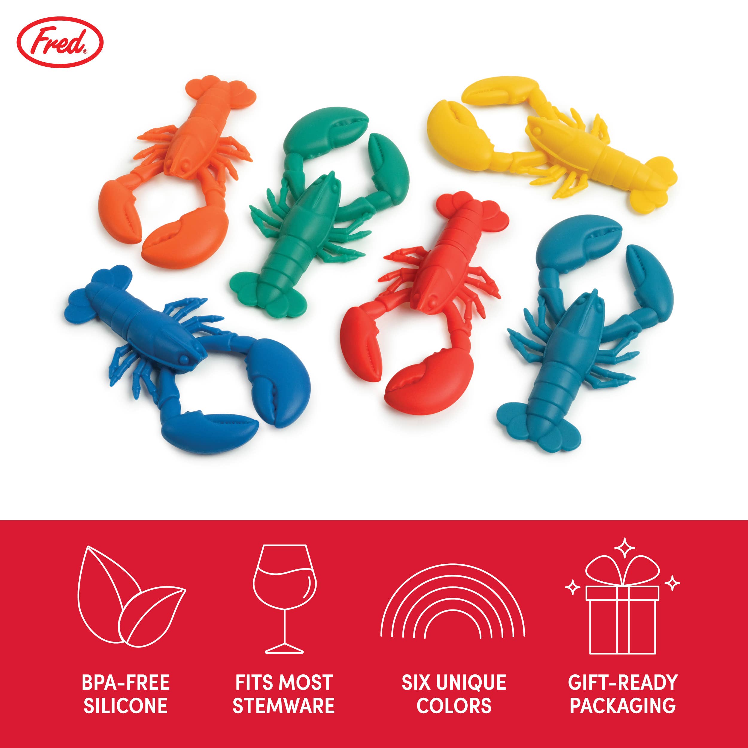 Party Pinchers Lobster Drink Markers - Thumbnail 2