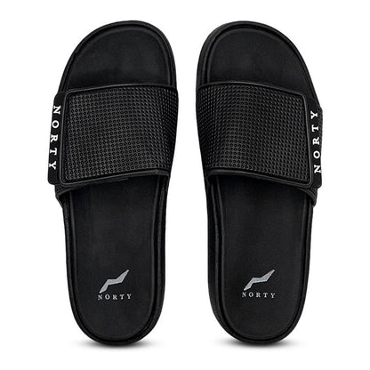 Norty MEN'S 8-13 SLIDE SANDAL BLACK Prepack 11537 - The Feral Market