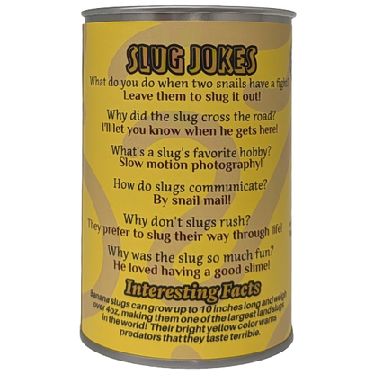 Slick the Canned Banana Slug Stuffed Plush w/Funny Jokes - The Feral Market