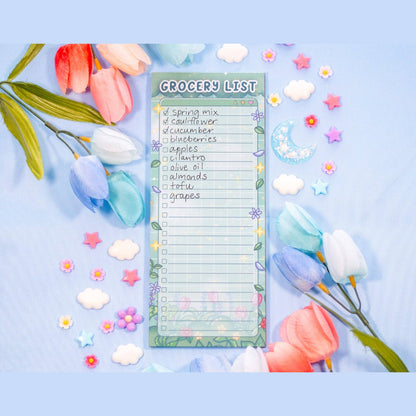 Botanical Bliss Grocery List Notepad - The Feral Market