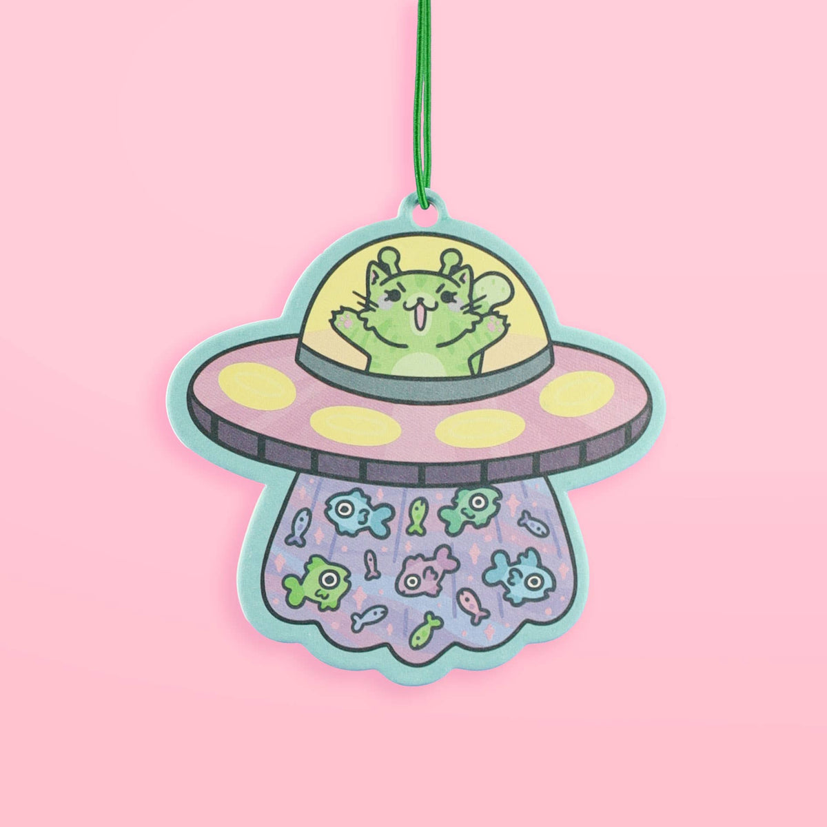 UFO Kitty, Cats, Alien, Car Decor, Cute, Air Freshener