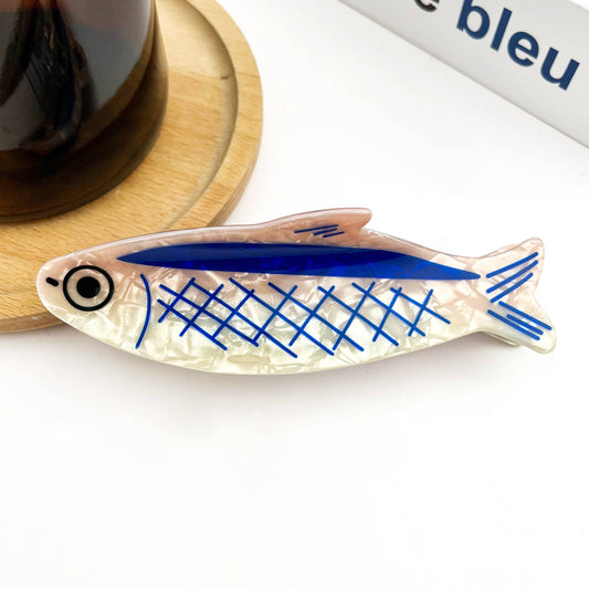Sardine-Shaped Hair Claw Clip, Ocean Style Hair Clip - The Feral Market