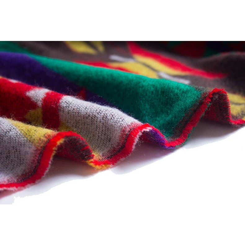 Aztec Print Hooded Wrap