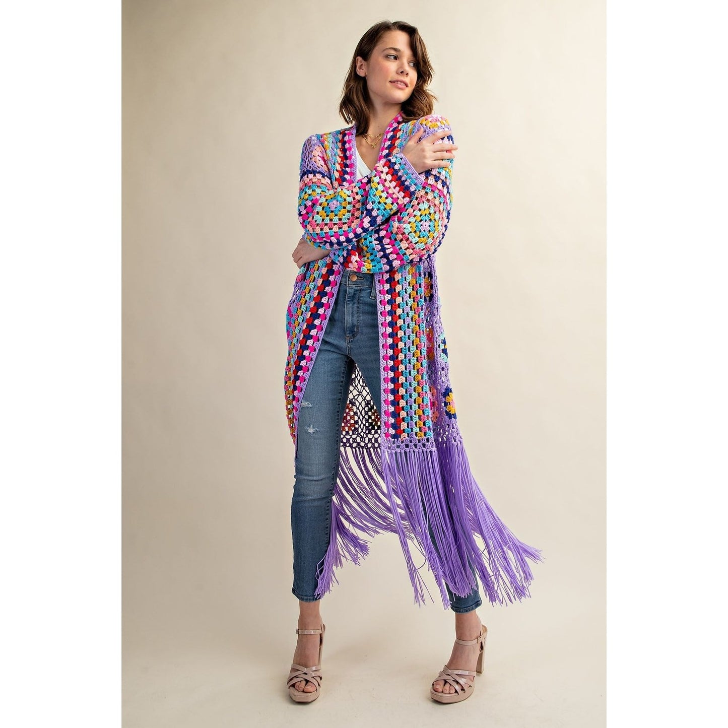 Penelope Multi Crochet Duster