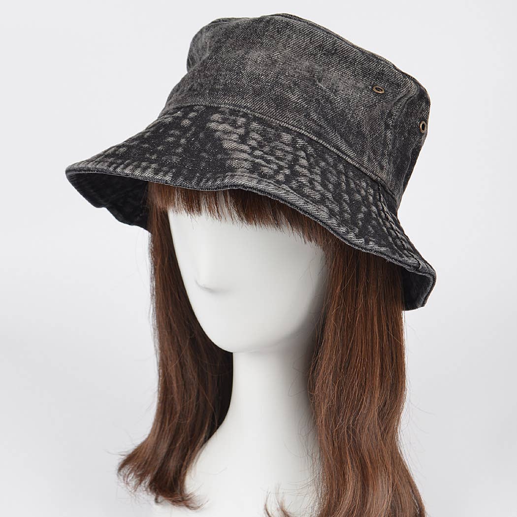 Washed Denim Bucket Hat