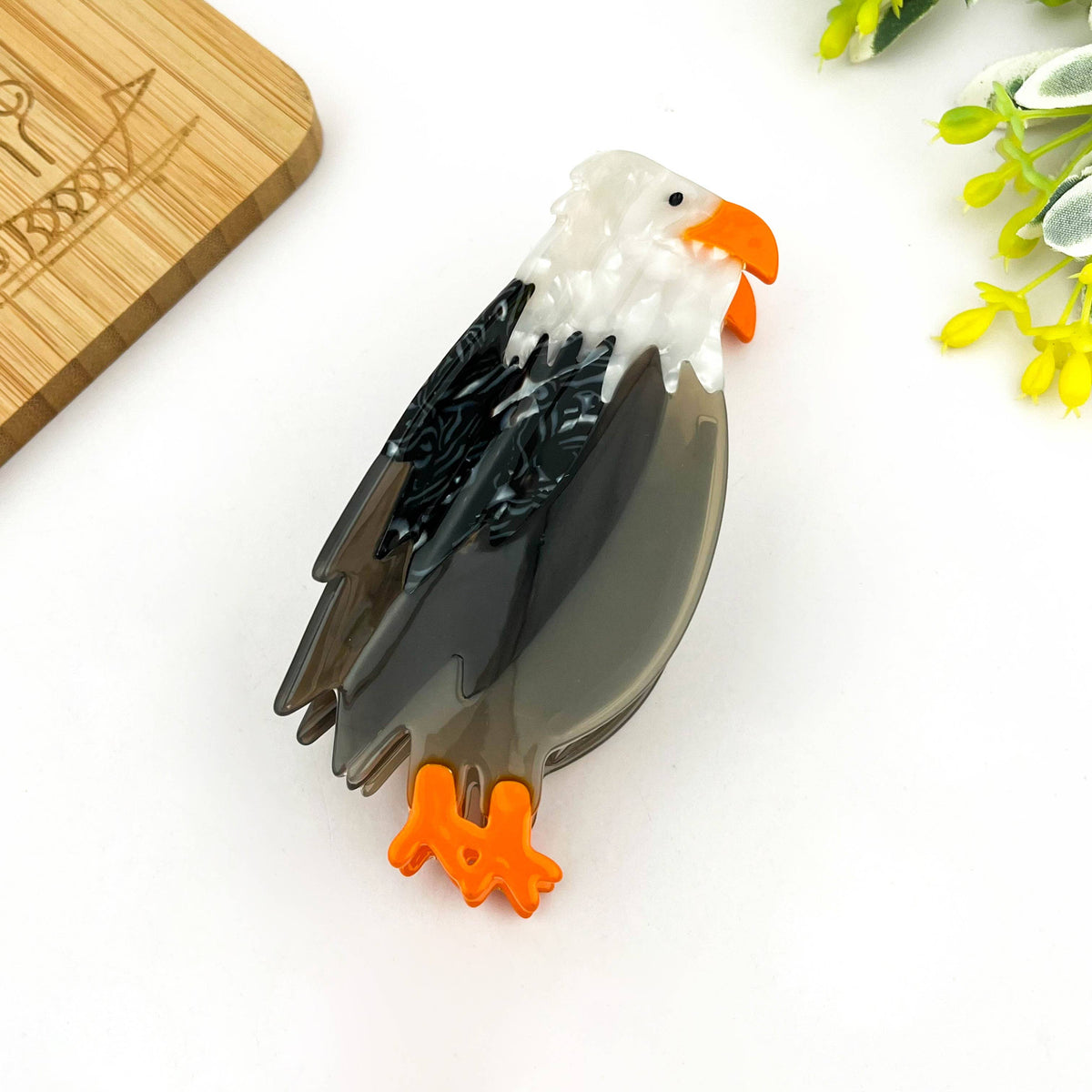 Colorful Parrot Claw Hair Clip, Acetate Eagle Hair Clip - The Feral Market
