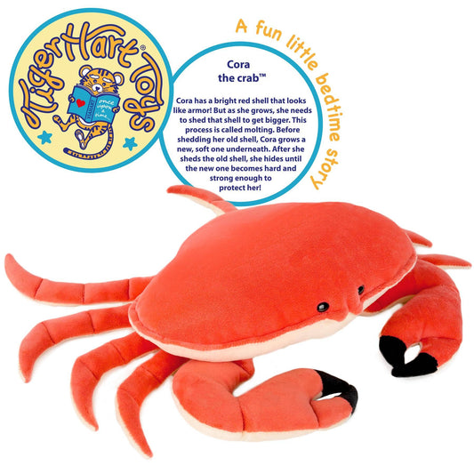Cora The Crab - 19 Inch Stuffed Animal Plush - by TigerHart Toys - The Feral Market