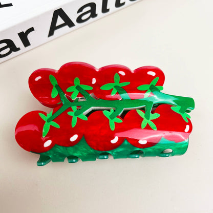 Cartoon Fruit Hair Clips Tomato Claw Clip