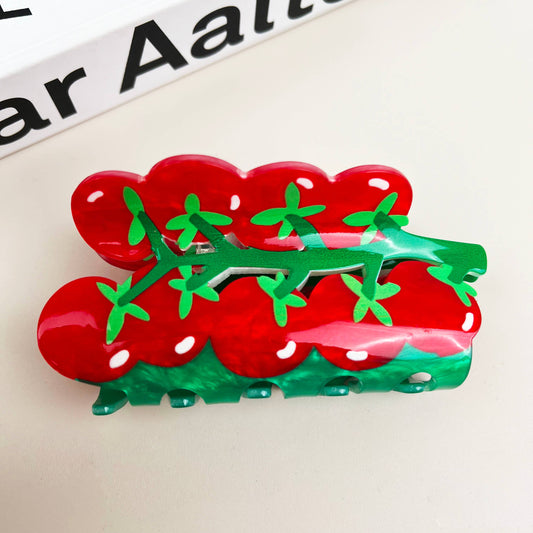 Cartoon Fruit Hair Clips Tomato Claw Clip