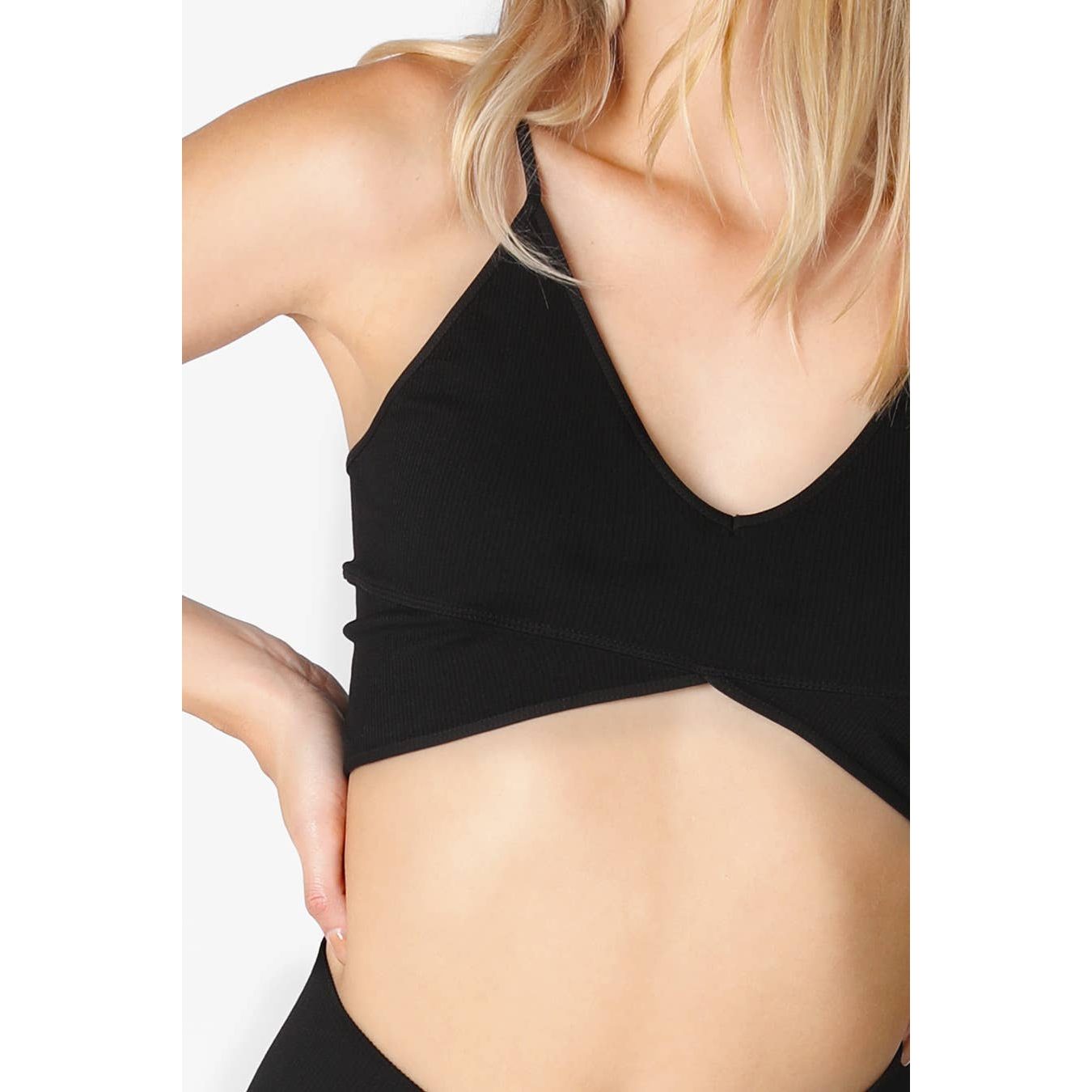 Ribbed Triangle Bralette