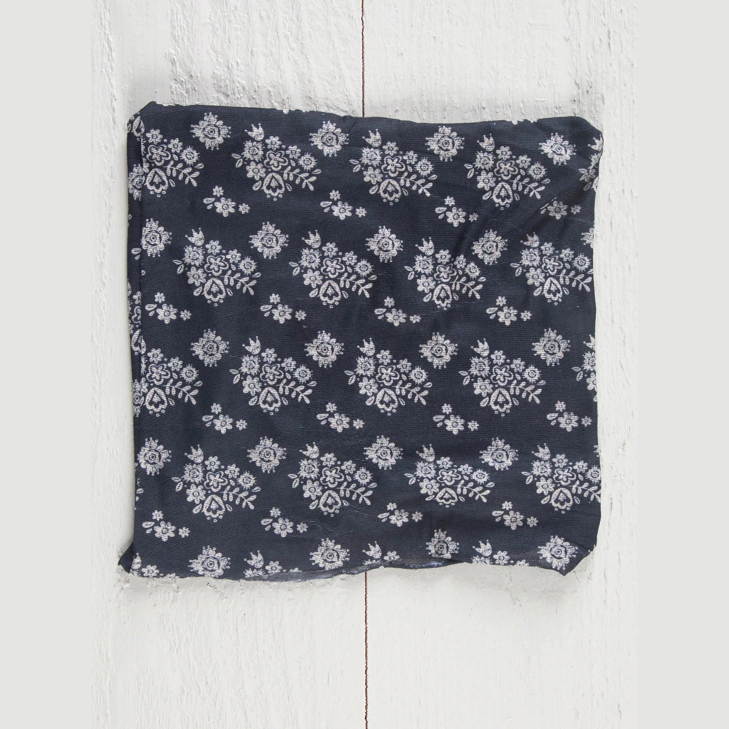 Half Boho Bandeau® Headband - Black Cream Floral