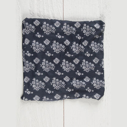 Half Boho Bandeau® Headband - Black Cream Floral