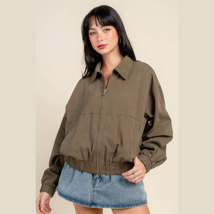 Oversized Ripper Twill Jacket - The Feral Market