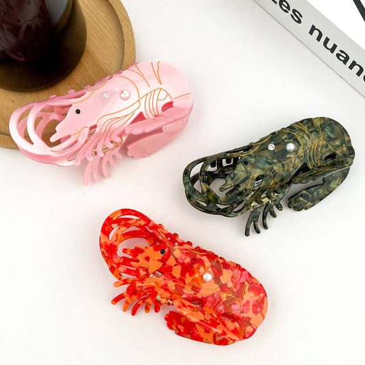 Lobster Claw Clip, Acetate Marine Animal Hair Clip