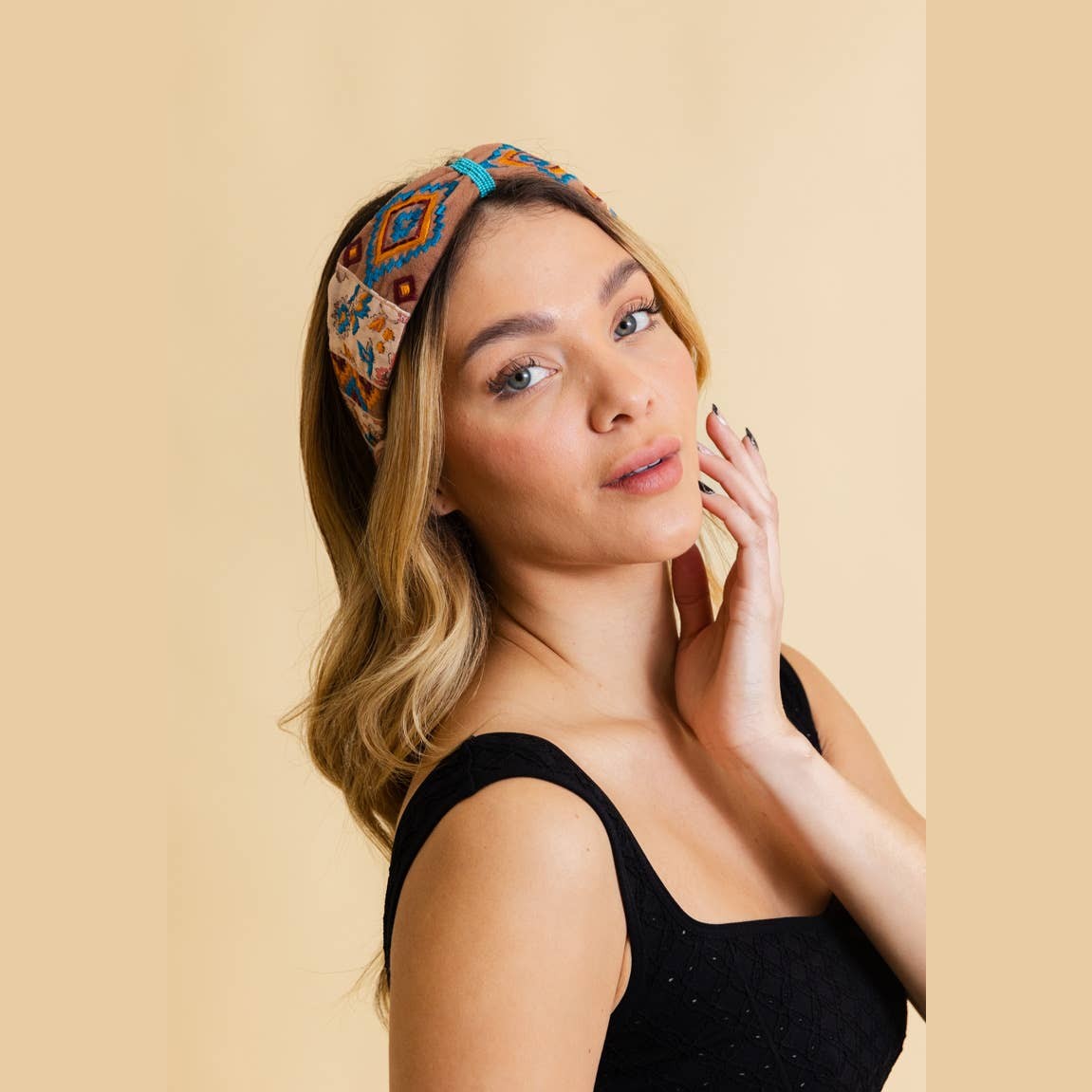 Wild West Charm Beaded Embroidered Headband