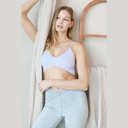 Ribbed Triangle Bralette