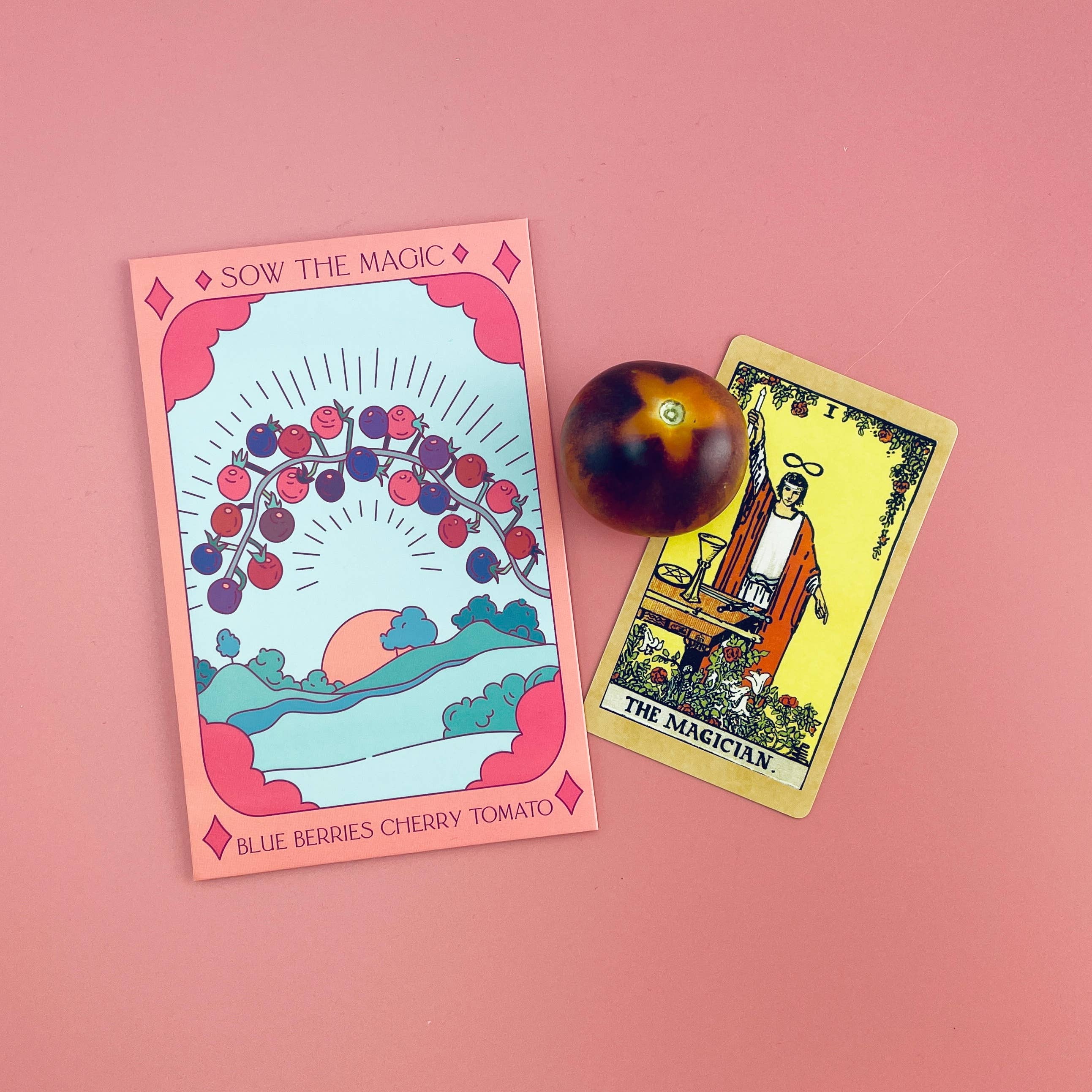 Blueberries Cherry Tomato Tarot Garden + Gift Seed Packet - Thumbnail 4
