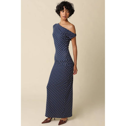 Camille Polka Dot Maxi Dress - The Feral Market