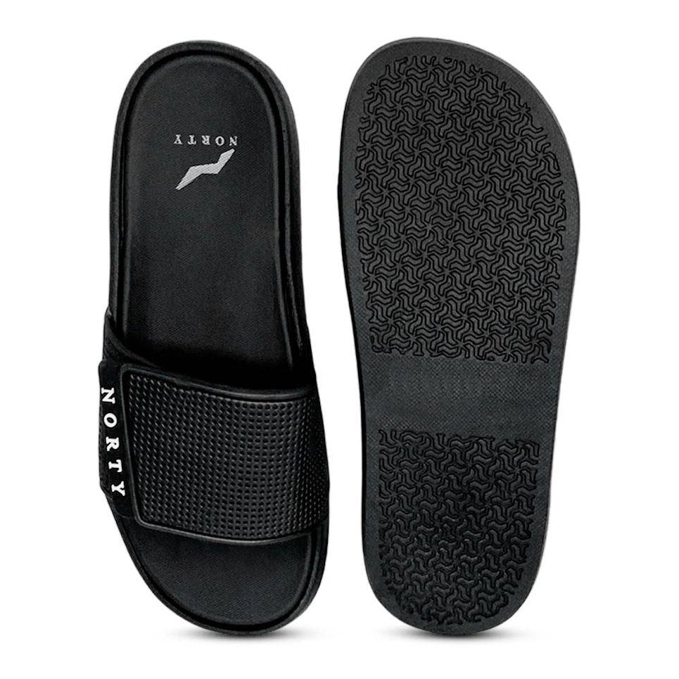 Norty MEN'S 8-13 SLIDE SANDAL BLACK Prepack 11537 - The Feral Market