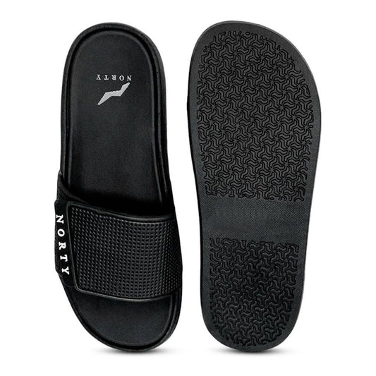 Norty MEN'S 8-13 SLIDE SANDAL BLACK Prepack 11537