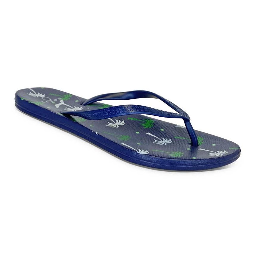 Norty Womens EVA Flip Flop Sandal Palm Tree
