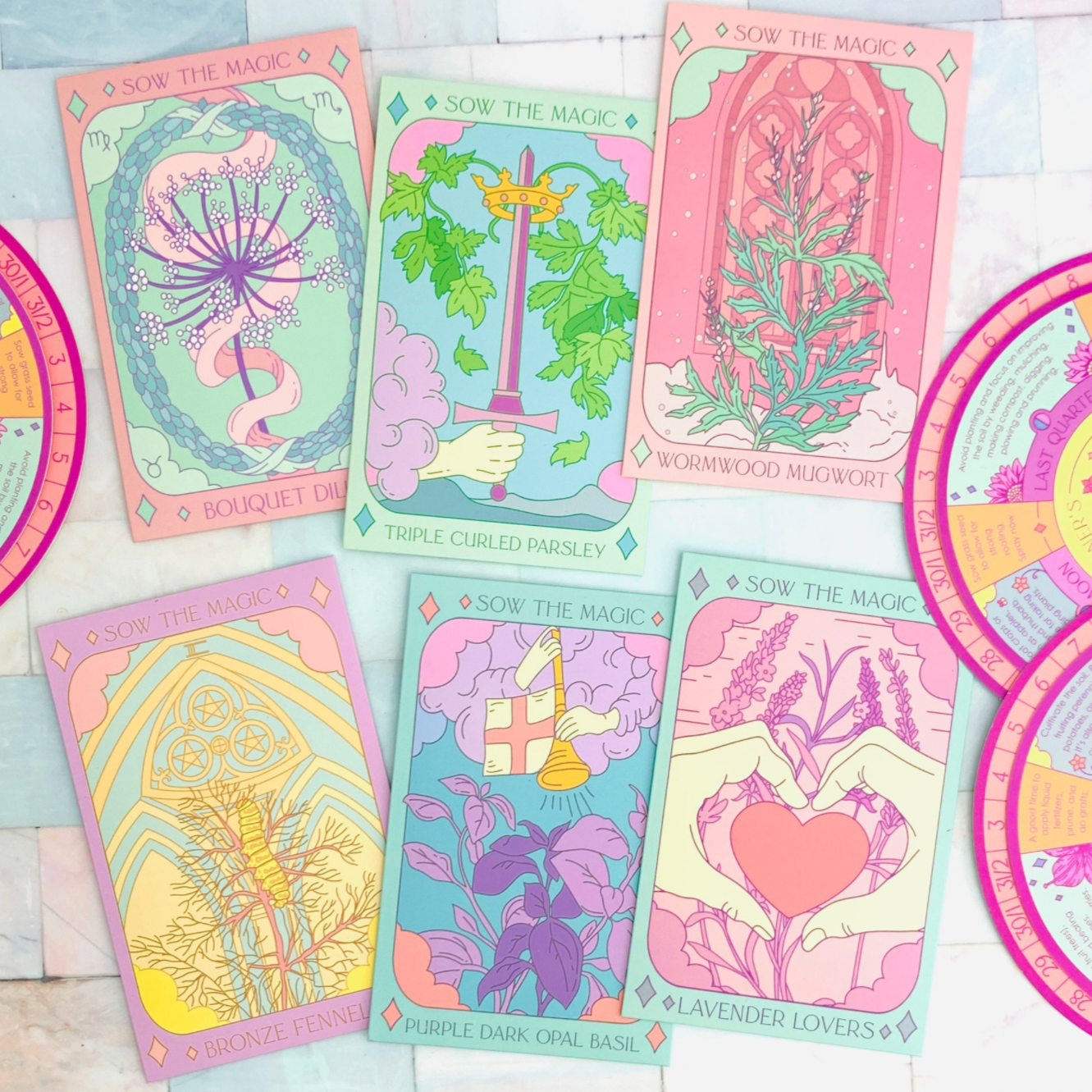 Purple Dark Opal Basil Tarot Garden + Gift Seed Packet - Thumbnail 4