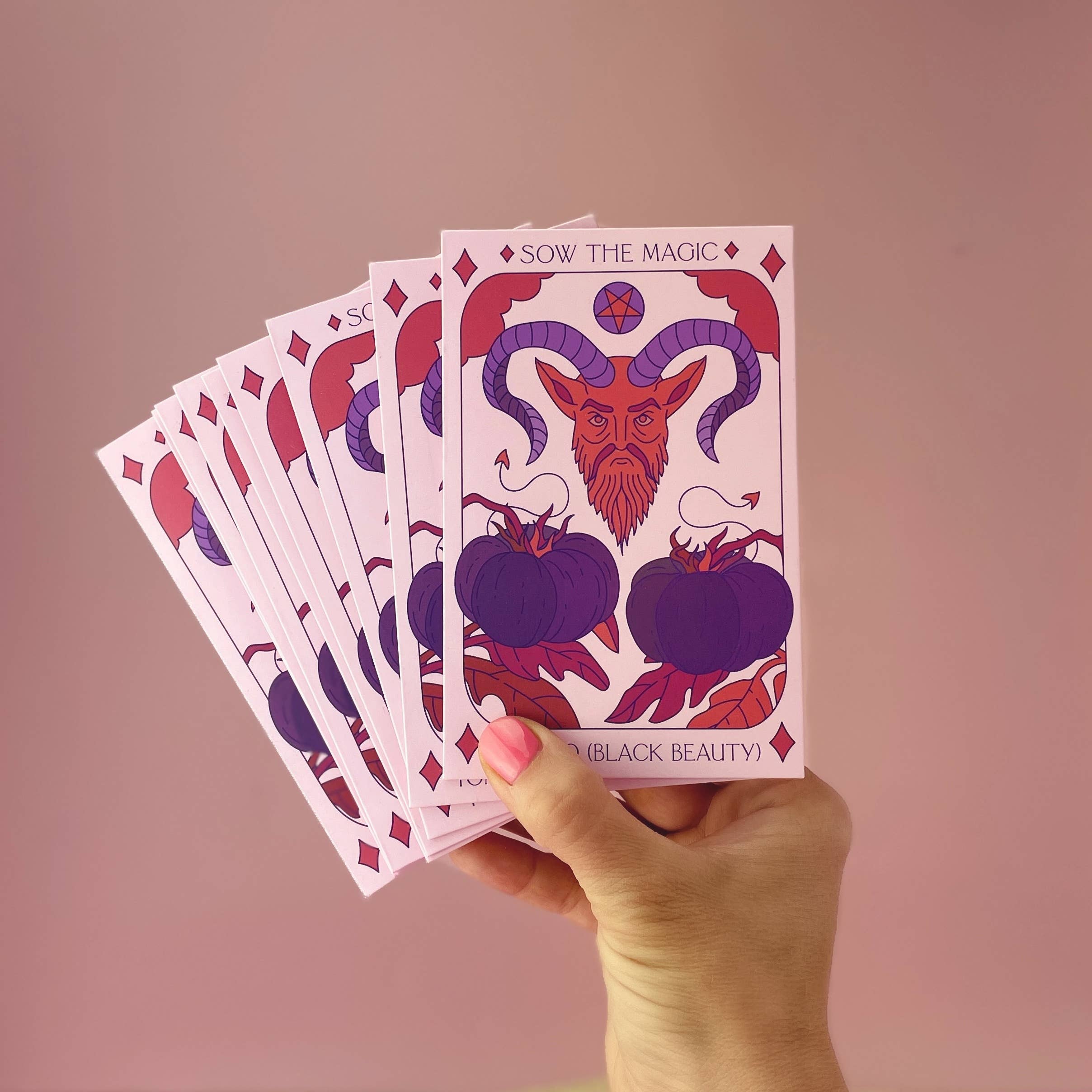 Black Beauty Tomato Tarot Garden + Gift Seed Packet