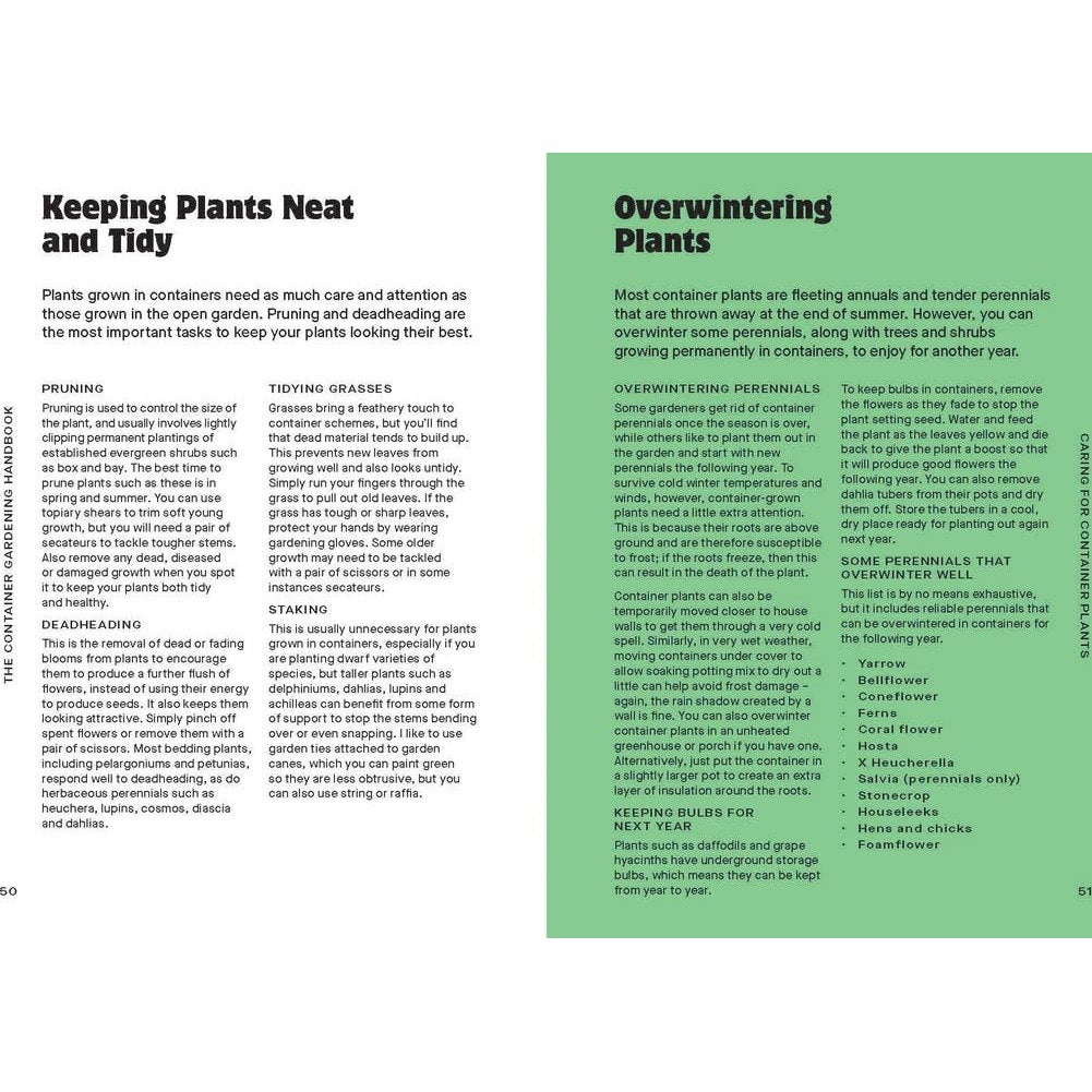 The Container Gardening Handbook