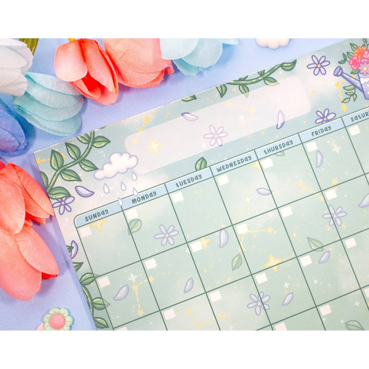 Botanical Bliss Monthly Planner Pad