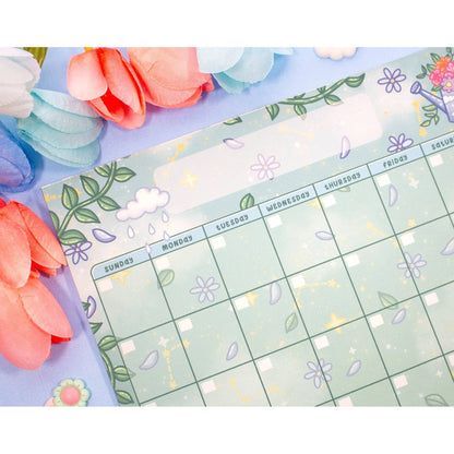 Botanical Bliss Monthly Planner Pad
