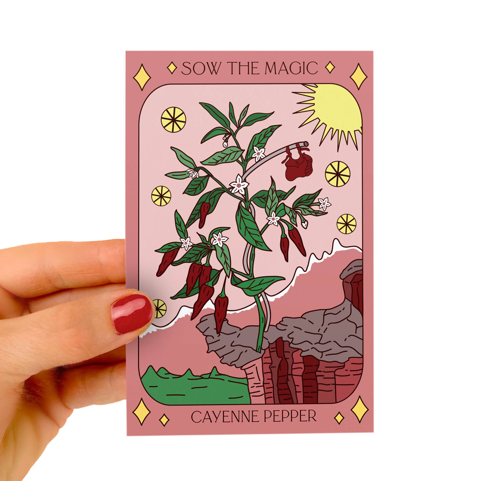 Cayenne Pepper Tarot Garden + Gift Seed Packet - Thumbnail 3