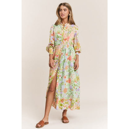 Holly Floral Print Midi Dress