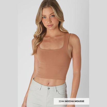 Clean Line Square Neck Top