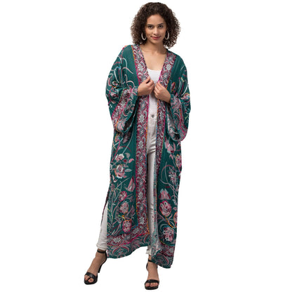 Ocean Winds Thick Stitch Kimono Jacket