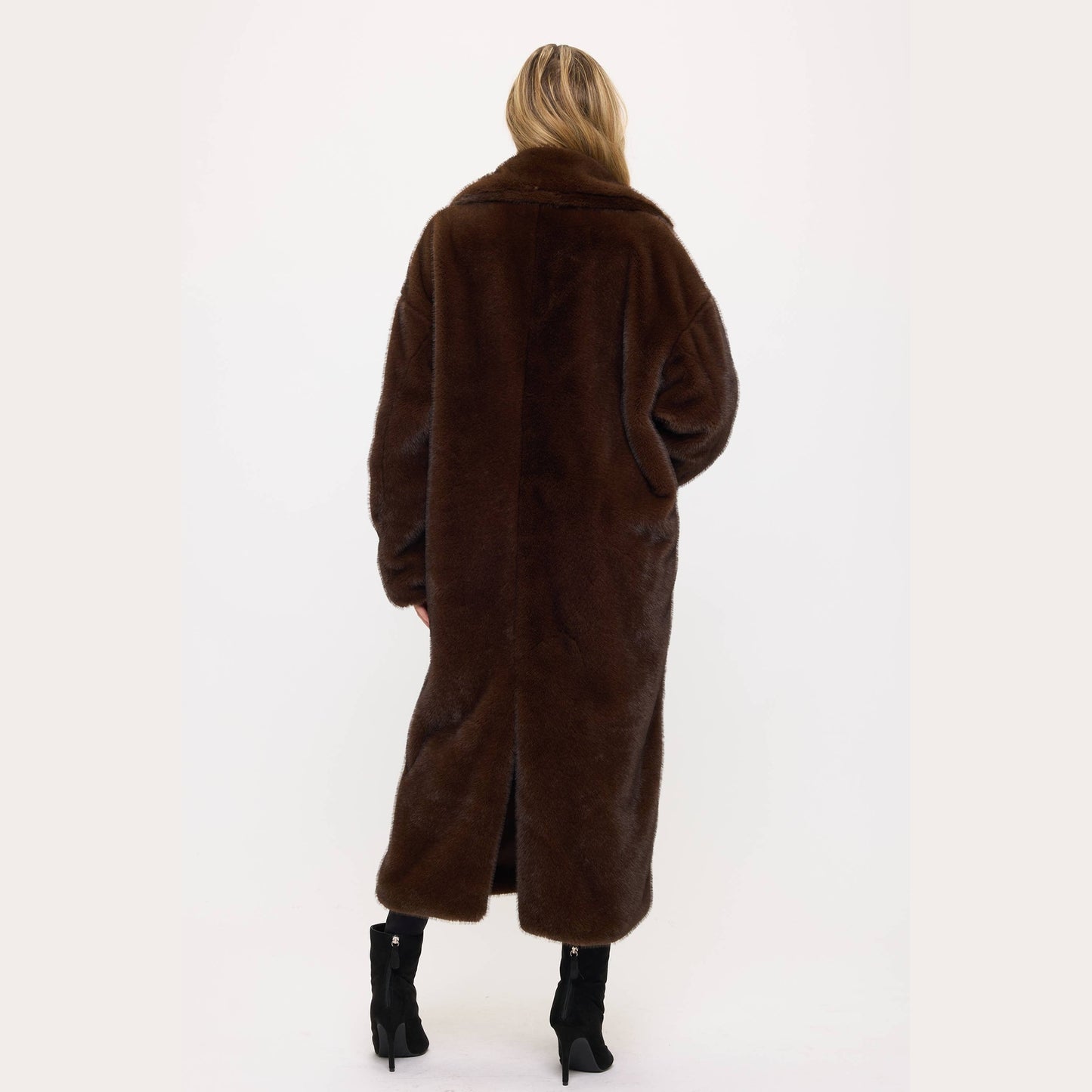 Midnight Luxe Maxi Fur Coat