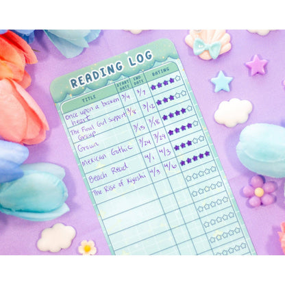 Botanical Bliss Reading Log Bookmark