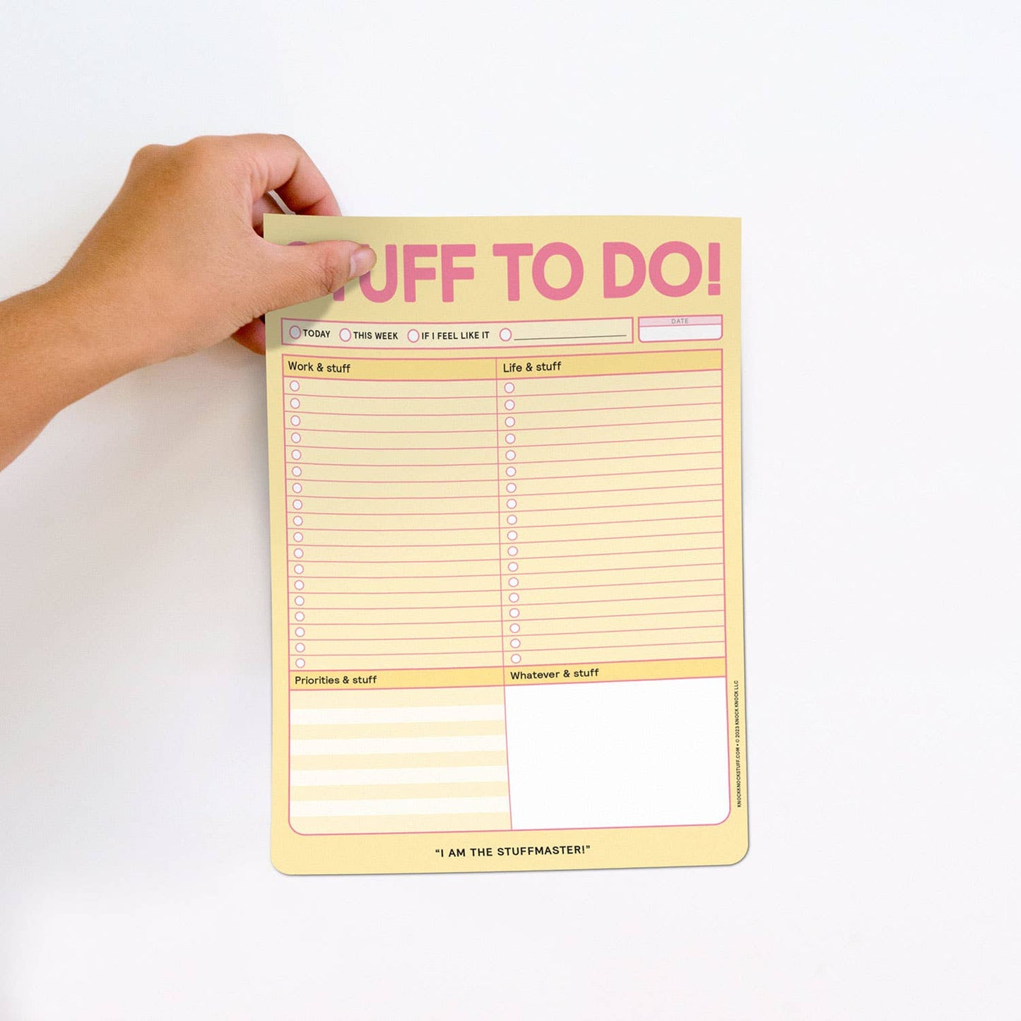 Stuff To Do Big & Sticky Notepads