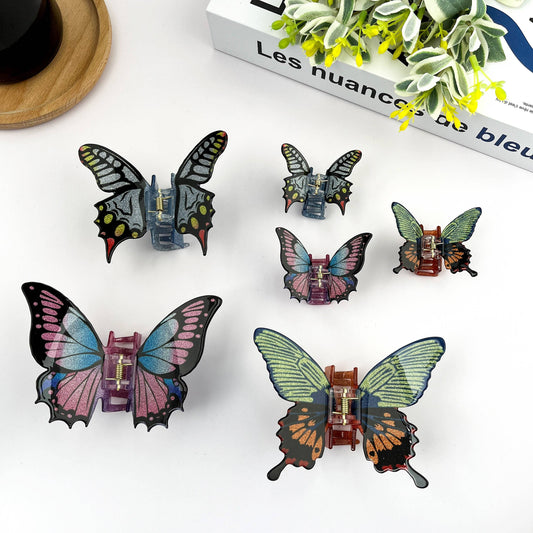 Glitter Butterfly Hair Clip, Animal Hair Claw Set - The Feral Market