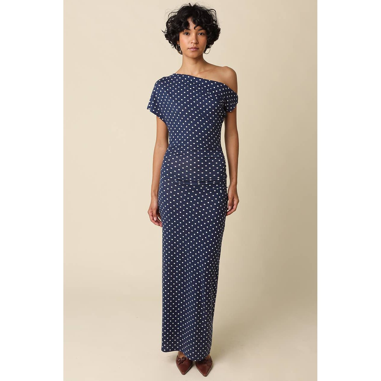Camille Polka Dot Maxi Dress - The Feral Market