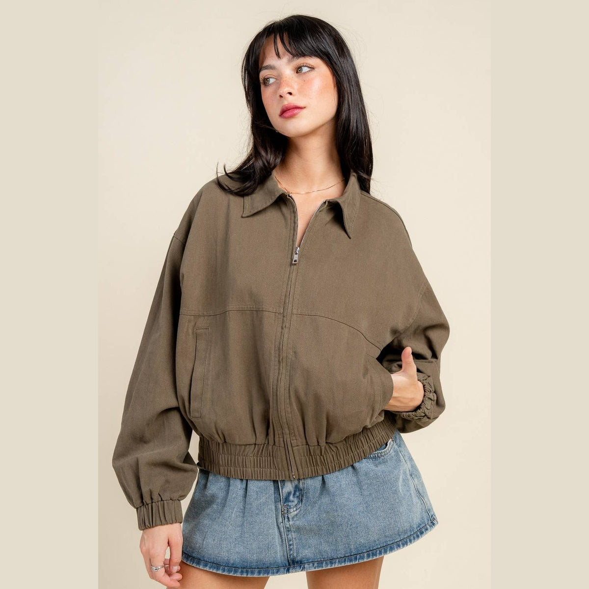 Oversized Ripper Twill Jacket - The Feral Market