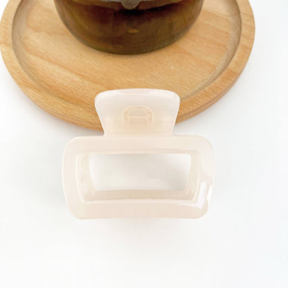Square Thickened Hair Clip, Light Color Claw Clip - The Feral Market