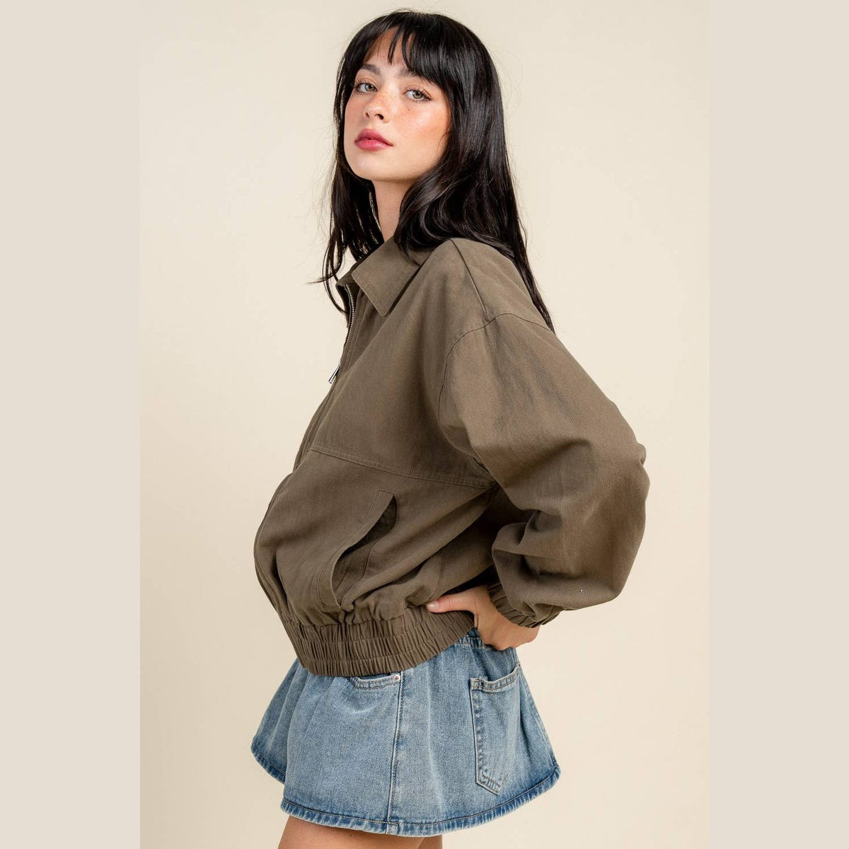 Oversized Ripper Twill Jacket - The Feral Market