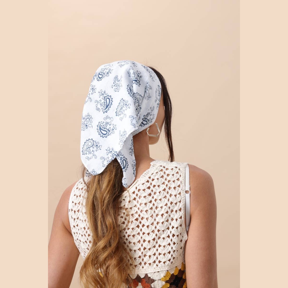 Boho Printed Neck Scarf – Lightweight & Breathable - The Feral Market