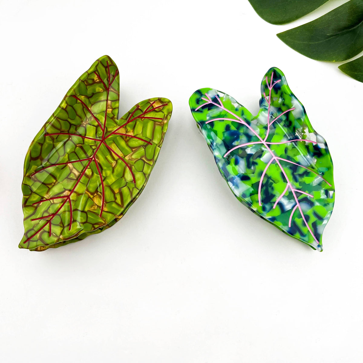 Lotus Leaf Hair Claw Clip, Elegant Acetate Leaf Hair Clip - The Feral Market