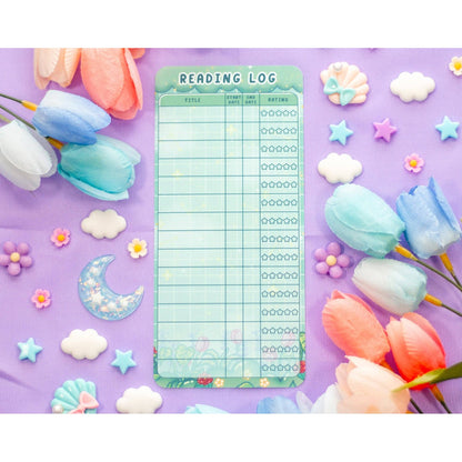 Botanical Bliss Reading Log Bookmark