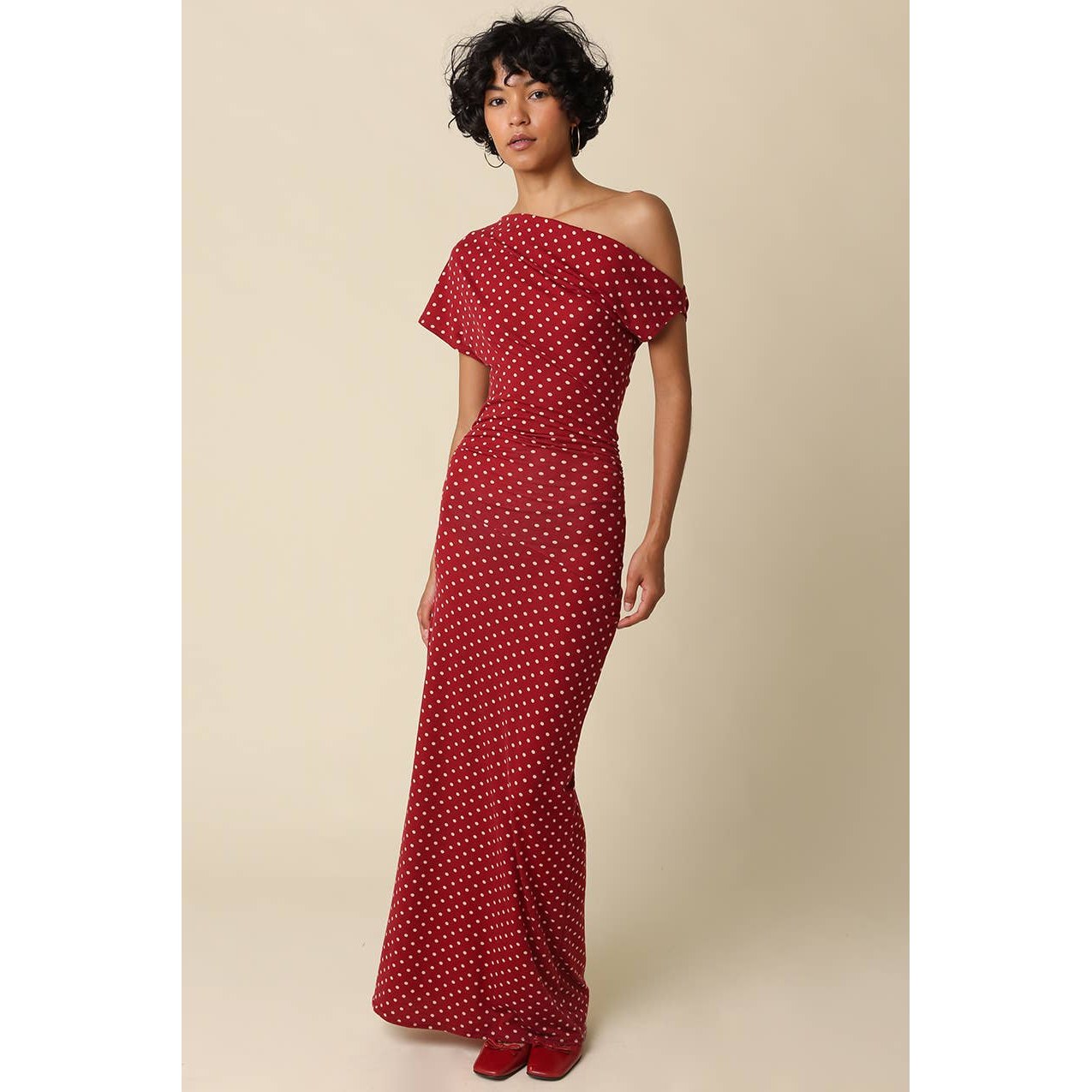 Camille Polka Dot Maxi Dress - The Feral Market