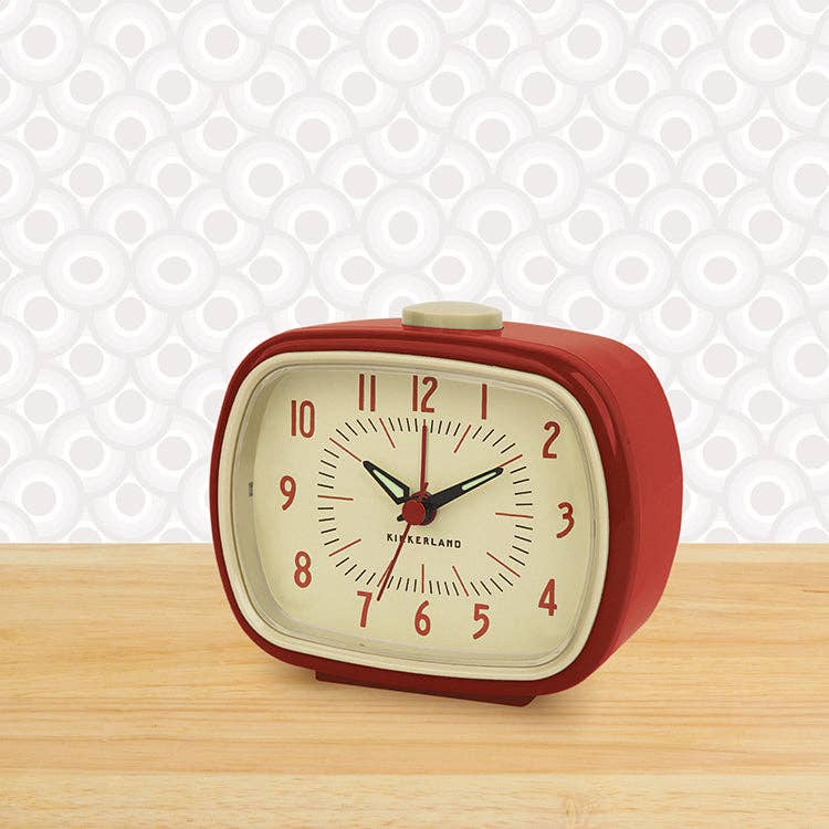 Retro Alarm Clock + Red - The Feral Market