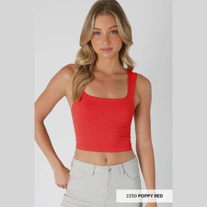 Clean Line Square Neck Top