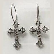 Gothic Cross Earrings